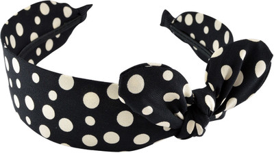 

Sarah Polka Dot Bow Hair Band(Black)