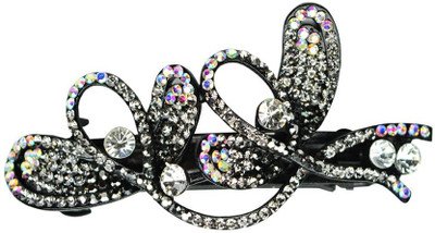

Glitters Online Silver Colour American Diamond Hair Clip(Silver)