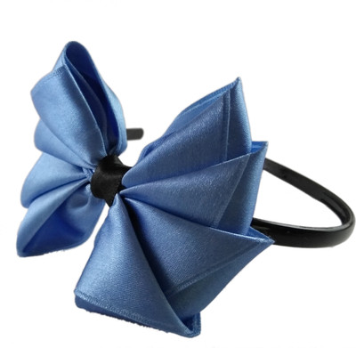 

Threads N Ribbons Bow 11B Hair Band(Blue)