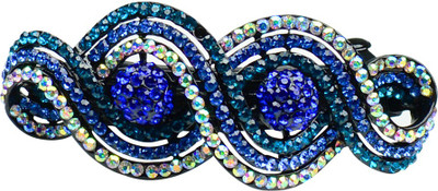 

Glitters Online Blue Colour American Diamond Hair Clip(Blue)