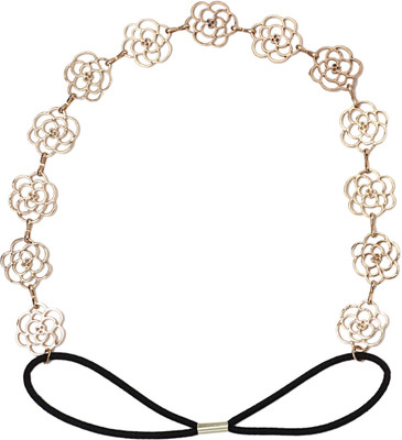 

20 Dresses Golden Roses Hair Band(Gold)