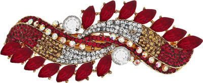 

Mansiyaorange party wear fancy accessories Hair Clip(Red)