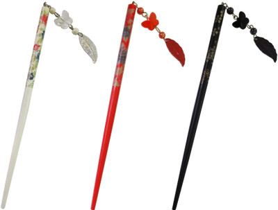 

CraftEra Wooden Stick Hair Pin(Multicolor)
