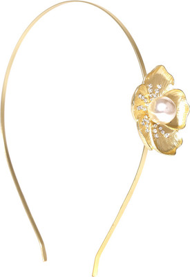 

Blueberry Floral Hair Band(Gold)