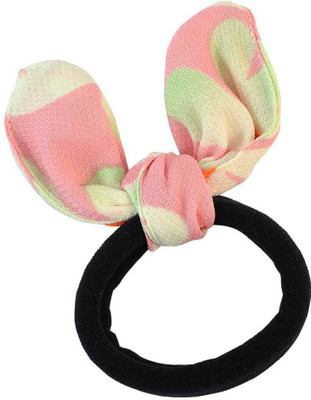 

Sarah Plain Black Fabric Hair Rubber Band for Women Rubber Band(Black)