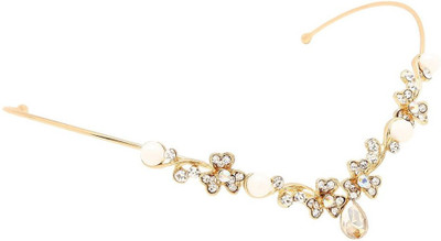 

Sanjog Victorian Wedding Circlet, Sultan Tiara Hair Band(Gold)