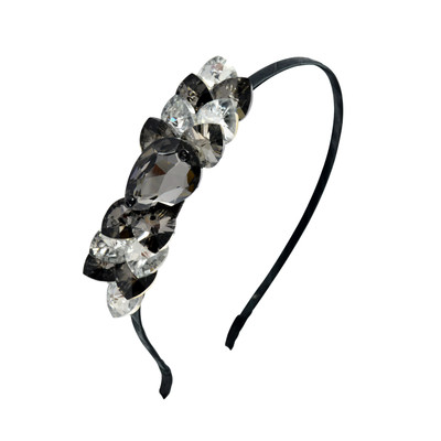 

Sarah Heart Shape Faux Stones Hair Band(Black)
