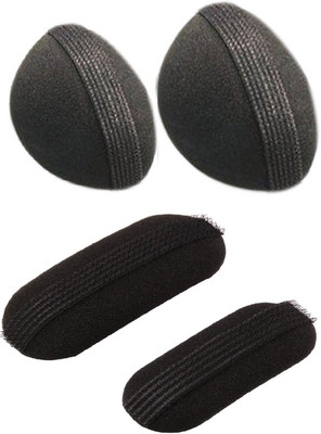 

Pankh 4 Pcs Puff Bun Hair Accessory Set(Black)