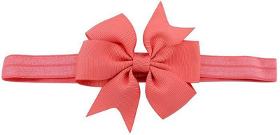 

Angel Closet Flower Design Bow Head Band(Orange)