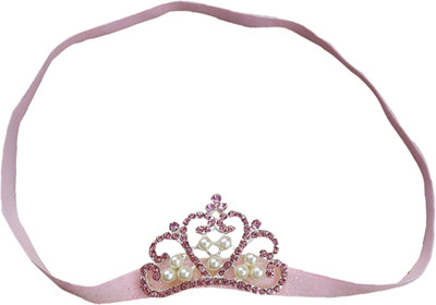 

AkinosKIDS Princess Crown Pearl Embellishment Head Band(Pink)