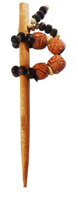 

CraftEra Wooden Stick Hair Pin(Brown)