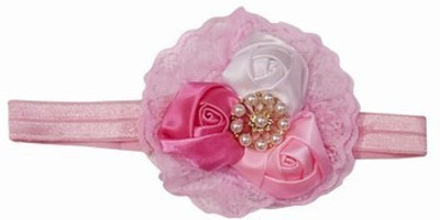 

Pinkblueindia Sweet Three Flowers with Diamond Embellished Head Band(Pink)