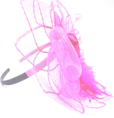

Ultimate Fashion Designer Pink Floral Band Hair Band(Pink, Black)