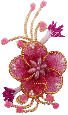 

GRACE FASHION VILLA Decorative Flowers Hair Clip(Pink)