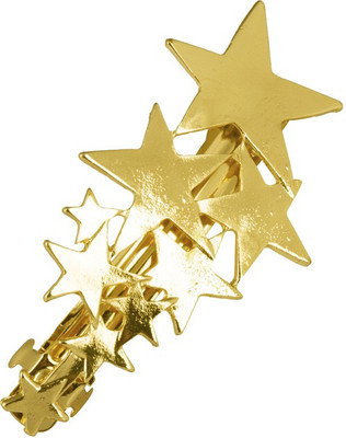 

The Bling Stores SPARKLING MULTIPLE STARTS TRENDY HAIR CLIP Hair Clip(Gold)