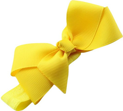 

AkinosKIDS Elegant Ribbon Bow BabyGirl Head Band(Yellow)