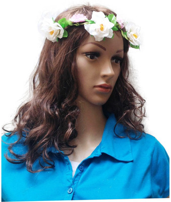 

GRACE FASHION VILLA Tiara Head Band(White)