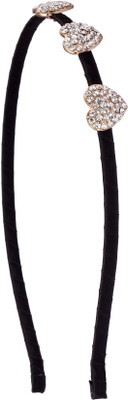 

20 Dresses Three Wise Hearts Hair Band(Gold, Black)