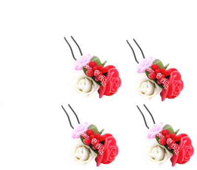 

Sanjog Beauteous Bun Pin/U Pin For Wedding/Party Hair Clip(Multicolor)
