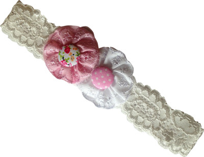 

AkinosKIDS Chiffon linen cute flower Head Band(White)