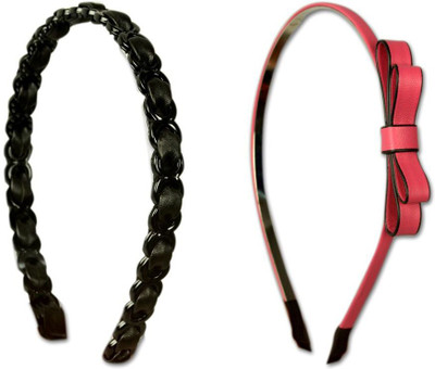 

Sagunya Stylish Casual Hair Band(Pink, Brown)