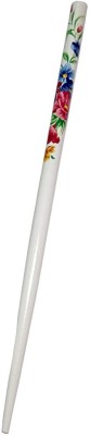 CraftEra Wooden Stick Bun Stick(White)