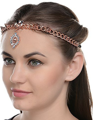 Shining Diva Stylish Hair Chain(Copper)