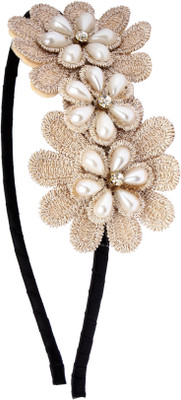 

20 Dresses Flowers In Bloom Hair Band(Black, Beige)