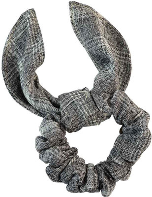 

Sarah Plain Grey Fabric Hair Rubber Band for Women Rubber Band(Grey)
