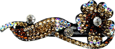

Glitters Online Golden Colour American Diamond Hair Clip(Gold)