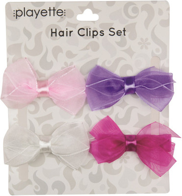 

Playette Chiffon Bow Hair Clip(Multicolor)