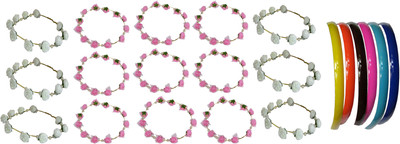 

Diana Floral Style Tiara Hair Accessory Set(Multicolor)