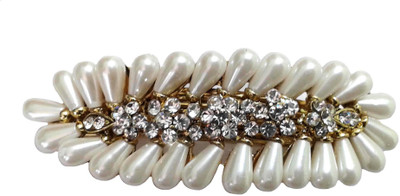 

Shreya Collection Fashion Cream Colour Faux Pearl Hair Clip - 10006 Back Pin(Multicolor)