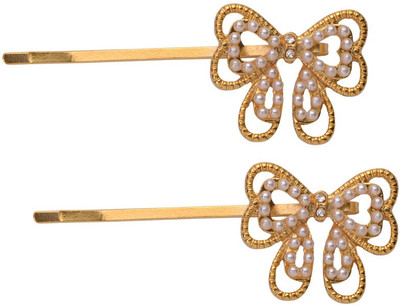 

Sparkle Street Butterfly Bow Hair Accessory Set(Gold)