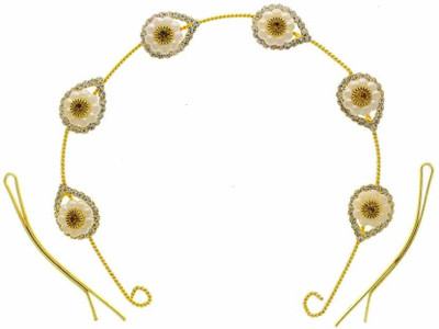 

Anuradha Art ZHB-551 Hair Pin(White, Gold)