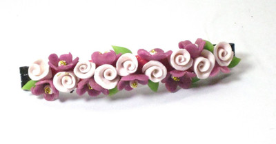 Advance Hotline Porcelain clay work fancy banana clip Banana Clip(Multicolor)