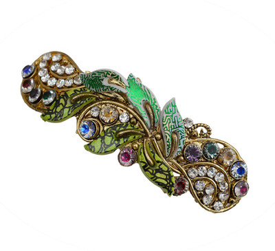 

Taj Pearl Designer Hair Clip(Gold)