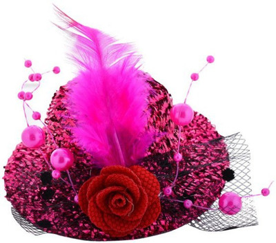 

Angel Closet Hat with Pearls Hair Clip(Pink)