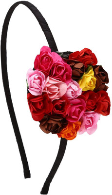 

Sanjog Pretty Blush Paper Flower For Girls/Kids Hair Band(Multicolor)