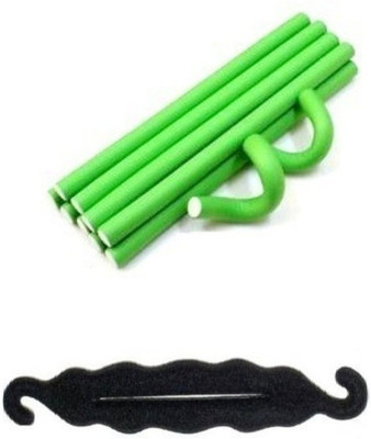 

Out Of Box 10 Pieces rolling Sticks Medium With Bun Maker Hair Accessory Set(Multicolor)