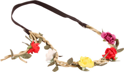 

Style Tweak Boho Chic Floral Tiara Princess Crown Head Band(Multicolor)