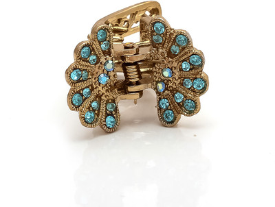 

Be You Light Blue Colour Stones Work Butterfly Hair Clip(Blue)