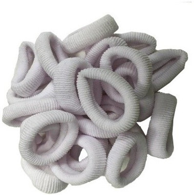 

GoodsBazaar Elastic White Hair Rubber Band(White)