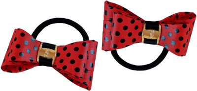 

Trendy Nuts Dotted Bow Rubber Band(Multicolor)