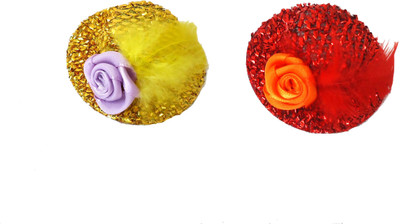 

Modish Look Combo of Two Hat Design Kid's Hair Accessory Set(Yellow, Red)