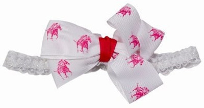 

Pink & Blue India Beautiful Soft Elastic Print Head Band(White)