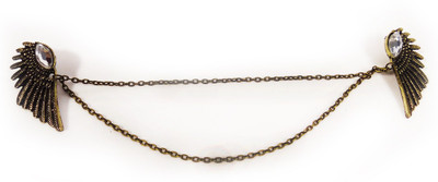 

Jewel Touch Antique Angel Wings Hair Chain(Bronze)