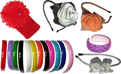 

Diana Floral Style Hairband Hair Accessory Set(Multicolor)