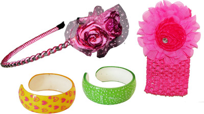 

Anokhi Ada Floral Style Hair band Hair Accessory Set(Multicolor)
