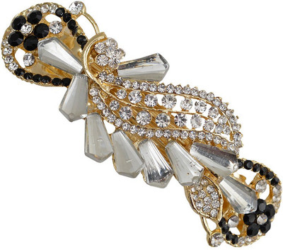 

Taj Pearl Designer Hair Clip(Gold)